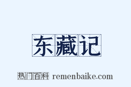 东藏记是什么意思的图片
